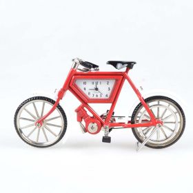 Nektar Bike Shaped Table Clock (Color: Red)