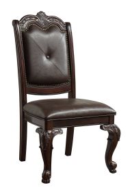 Kiera - Side Chair (Set of 2) - Brown (Color: as Pic)